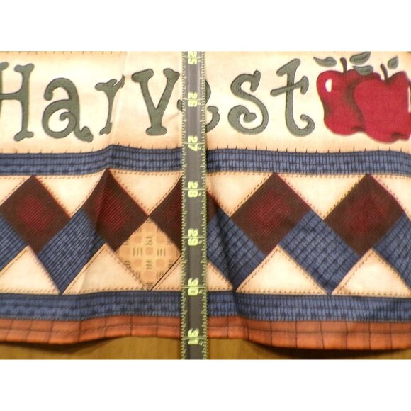 Vtg Harvest-Themed Apron Pumpkins Apples Moon Star Grannycore Familycore Cabin - Picture 5 of 8